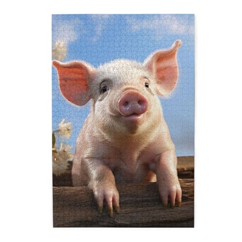 1000-teiliges Puzzle für Erwachsene, herausfordernde Puzzles für Spielabende, lächelnde Holzpuzzles, personalisierbar, Holzbild, Puzzle für Familie, fertige Größe 50 x 74,9 cm 1000-teiliges Puzzle für Erwachsene, herausfordernde Puzzles für Spielabende, lächelnde Holzpuzzles, personalisierbar, Holzbild, Puzzle für Familie, fertige Größe 50 x 74,9 cm von NBCCDVSH