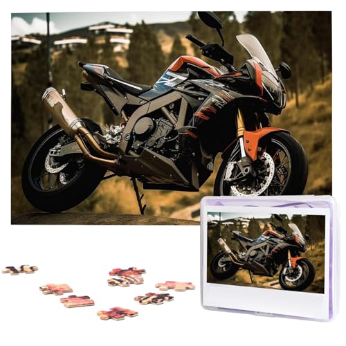 1000-teiliges Puzzle für Erwachsene, herausforderndes Puzzle für Spielabende, Sport, Motorrad, Holzpuzzle, fertige Größe 74,9 x 50 cm von NBCCDVSH