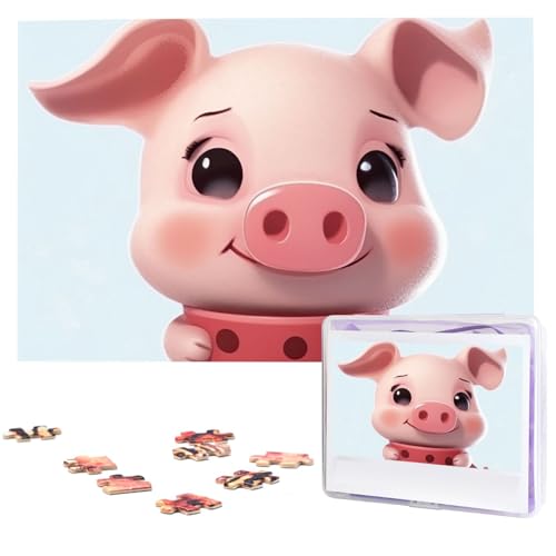 1000-teiliges Puzzle für Erwachsene, herausforderndes Puzzle für Spielabende, lächelndes Holzpuzzle, fertige Größe 74,9 x 50 cm von NBCCDVSH