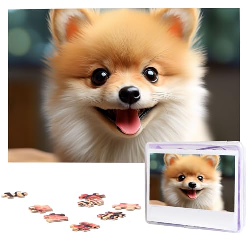 1000-teiliges Puzzle für Erwachsene, herausforderndes Puzzle für Spielabende, niedliches kleines Zwergspitz-Holzpuzzle, personalisierte Holzpuzzles für Familie, Bilderpuzzles, fertige Größe 74,9 x 50 1000-teiliges Puzzle für Erwachsene, herausforderndes Puzzle für Spielabende, niedliches kleines Zwergspitz-Holzpuzzle, personalisierte Holzpuzzles für Familie, Bilderpuzzles, fertige Größe 74,9 x 50 von NBCCDVSH