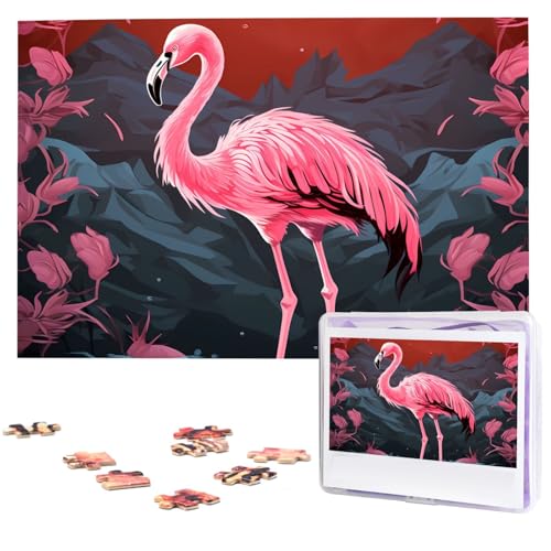 1000-teiliges Puzzle für Erwachsene, herausforderndes Puzzle für Spieleabende, abstraktes Flamingo-Holzpuzzle, personalisierbar, individuelle Holzpuzzles für Familie, Bildpuzzles, fertige Größe 74,9 x 1000-teiliges Puzzle für Erwachsene, herausforderndes Puzzle für Spieleabende, abstraktes Flamingo-Holzpuzzle, personalisierbar, individuelle Holzpuzzles für Familie, Bildpuzzles, fertige Größe 74,9 x von NBCCDVSH