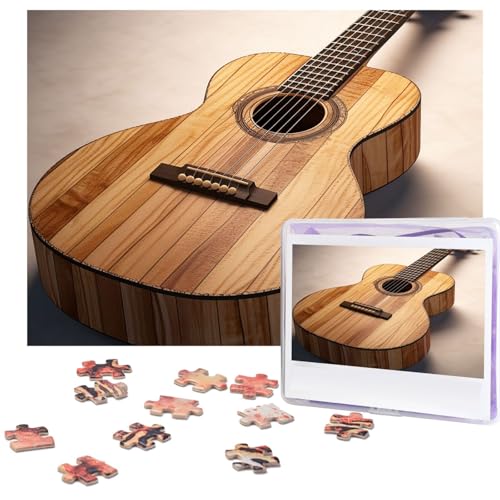 500-teiliges Puzzle für Erwachsene, herausforderndes Puzzle für Spielabende, Gitarre, Holzpuzzle, personalisierbar, individuelles Holzpuzzle für Familie, Bilderpuzzle, fertige Größe 38,1 x 51,8 cm 500-teiliges Puzzle für Erwachsene, herausforderndes Puzzle für Spielabende, Gitarre, Holzpuzzle, personalisierbar, individuelles Holzpuzzle für Familie, Bilderpuzzle, fertige Größe 38,1 x 51,8 cm von NBCCDVSH