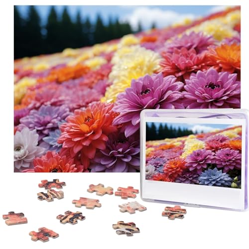 500-teiliges Puzzle für Erwachsene, herausforderndes Puzzle für Spielabende, Regenbogen-Blume, Meer, Holzpuzzle, personalisierbar, Holzpuzzle für Familie, Bilderpuzzle, fertige Größe 38,1 x 51,8 cm 500-teiliges Puzzle für Erwachsene, herausforderndes Puzzle für Spielabende, Regenbogen-Blume, Meer, Holzpuzzle, personalisierbar, Holzpuzzle für Familie, Bilderpuzzle, fertige Größe 38,1 x 51,8 cm von NBCCDVSH