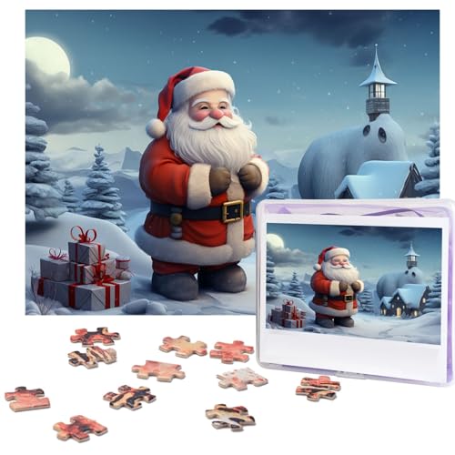500-teiliges Puzzle für Erwachsene, herausforderndes Puzzle für Spielabende, Weihnachten, Winter, Weihnachtsmann, Holzpuzzle, personalisierbar, Holzpuzzle für Familie, Bilderpuzzle, fertige Größe 38,1 500-teiliges Puzzle für Erwachsene, herausforderndes Puzzle für Spielabende, Weihnachten, Winter, Weihnachtsmann, Holzpuzzle, personalisierbar, Holzpuzzle für Familie, Bilderpuzzle, fertige Größe 38,1 von NBCCDVSH