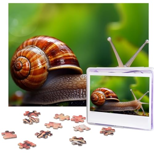500-teiliges Puzzle für Erwachsene, herausforderndes Puzzle für Spielabende, Wildtiere, Tierschnecke, Holzpuzzle, personalisierbar, Holzpuzzle für Familie, Bilderpuzzle, fertige Größe 38,1 x 51,8 cm von NBCCDVSH