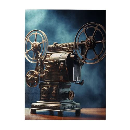 500-teiliges Puzzle für Erwachsene, herausforderndes Puzzle für Spielabende, alter Filmprojektor, Holzpuzzle, fertige Größe 38,1 x 51,8 cm 500-teiliges Puzzle für Erwachsene, herausforderndes Puzzle für Spielabende, alter Filmprojektor, Holzpuzzle, fertige Größe 38,1 x 51,8 cm von NBCCDVSH