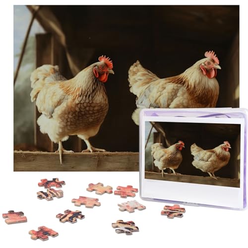 500-teiliges Puzzle für Erwachsene, herausforderndes Puzzle für Spielabende, drei Hühner, Holzpuzzle, personalisierbar, Holzpuzzle für Familie, Bilderpuzzle, fertige Größe 38,1 x 51,8 cm 500-teiliges Puzzle für Erwachsene, herausforderndes Puzzle für Spielabende, drei Hühner, Holzpuzzle, personalisierbar, Holzpuzzle für Familie, Bilderpuzzle, fertige Größe 38,1 x 51,8 cm von NBCCDVSH