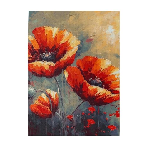 500-teiliges Puzzle für Erwachsene, herausforderndes Puzzle für Spielabende, einfaches Blumen-Ölgemälde, Holzpuzzle, fertige Größe 38,1 x 51,8 cm 500-teiliges Puzzle für Erwachsene, herausforderndes Puzzle für Spielabende, einfaches Blumen-Ölgemälde, Holzpuzzle, fertige Größe 38,1 x 51,8 cm von NBCCDVSH