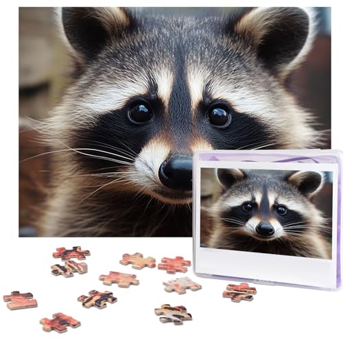 500-teiliges Puzzle für Erwachsene, herausforderndes Puzzle für Spielabende, kleiner Waschbärgesicht, Holzpuzzle, personalisierbar, Holzpuzzle für Familie, Bilderpuzzle, fertige Größe 38,1 x 51,8 cm 500-teiliges Puzzle für Erwachsene, herausforderndes Puzzle für Spielabende, kleiner Waschbärgesicht, Holzpuzzle, personalisierbar, Holzpuzzle für Familie, Bilderpuzzle, fertige Größe 38,1 x 51,8 cm von NBCCDVSH