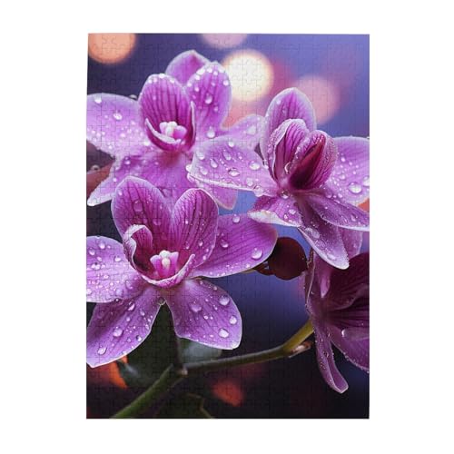 500-teiliges Puzzle für Erwachsene, herausforderndes Puzzle für Spielabende, lila Blume, Holzpuzzle, fertige Größe 38,1 x 51,8 cm 500-teiliges Puzzle für Erwachsene, herausforderndes Puzzle für Spielabende, lila Blume, Holzpuzzle, fertige Größe 38,1 x 51,8 cm von NBCCDVSH