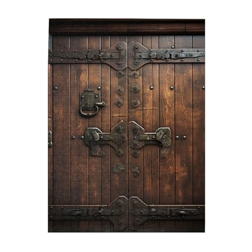 500-teiliges Puzzle für Erwachsene, herausforderndes Puzzle für Spielabende, rustikaler Stall, Holztür, Holzpuzzle, fertige Größe 38,1 x 51,8 cm 500-teiliges Puzzle für Erwachsene, herausforderndes Puzzle für Spielabende, rustikaler Stall, Holztür, Holzpuzzle, fertige Größe 38,1 x 51,8 cm von NBCCDVSH