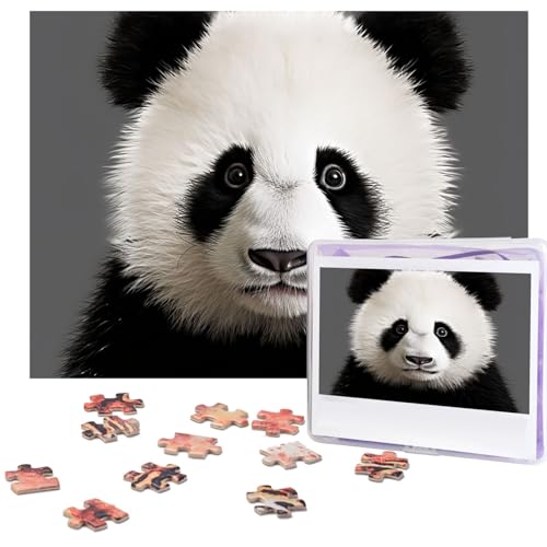 500-teiliges Puzzle für Erwachsene, herausforderndes Puzzle für Spielabende, schöner Pandabär-Kopf, Holzpuzzle, personalisierbar, Holzpuzzle für Familie, Bilderpuzzle, fertige Größe 38,1 x 51,8 cm 500-teiliges Puzzle für Erwachsene, herausforderndes Puzzle für Spielabende, schöner Pandabär-Kopf, Holzpuzzle, personalisierbar, Holzpuzzle für Familie, Bilderpuzzle, fertige Größe 38,1 x 51,8 cm von NBCCDVSH