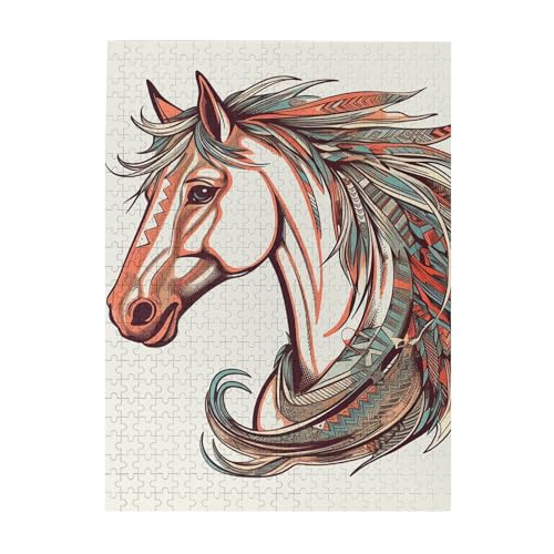 500-teiliges Puzzle für Erwachsene, herausforderndes Puzzle für Spieleabende, Amor-Pfeil, Liebespferd, Holzpuzzle, fertige Größe 38,1 x 51,8 cm 500-teiliges Puzzle für Erwachsene, herausforderndes Puzzle für Spieleabende, Amor-Pfeil, Liebespferd, Holzpuzzle, fertige Größe 38,1 x 51,8 cm von NBCCDVSH