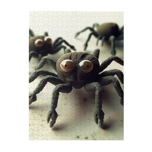 500-teiliges Puzzle für Erwachsene, herausforderndes Puzzle für Spieleabende, lustige Spinne, Holzpuzzle, fertige Größe 38,1 x 51,8 cm 500-teiliges Puzzle für Erwachsene, herausforderndes Puzzle für Spieleabende, lustige Spinne, Holzpuzzle, fertige Größe 38,1 x 51,8 cm von NBCCDVSH