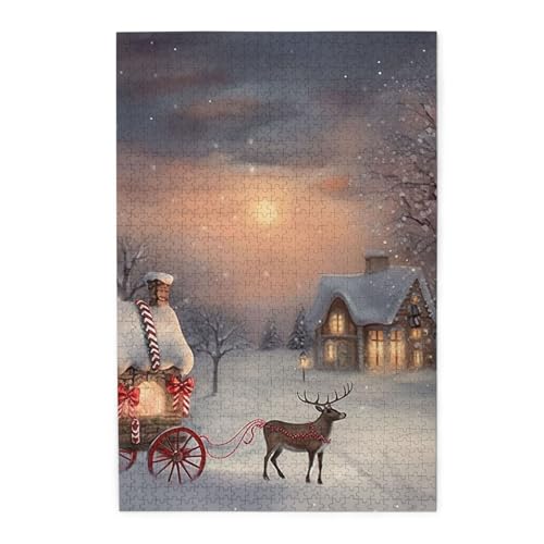 Puzzle, 1000 Teile für Erwachsene, herausfordernde Puzzles für Spieleabende, personalisiertes Holzpuzzle für die Familie, fertige Größe, 50 x 75 cm Puzzle, 1000 Teile für Erwachsene, herausfordernde Puzzles für Spieleabende, personalisiertes Holzpuzzle für die Familie, fertige Größe, 50 x 75 cm von NBCCDVSH