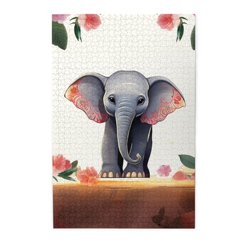Puzzle 1000 Teile für Erwachsene, herausfordernde Puzzles für Spielabende, Glückselefant Holzpuzzle, Personalisierte Holzpuzzle für Familie, Größe Puzzle 1000 Teile für Erwachsene, herausfordernde Puzzles für Spielabende, Glückselefant Holzpuzzle, Personalisierte Holzpuzzle für Familie, Größe von NBCCDVSH
