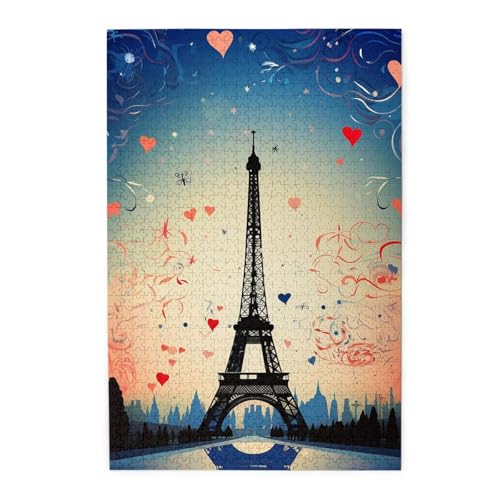 Puzzle 1000 Teile für Erwachsene, herausfordernde Puzzles für Spielabende, Holzpuzzle mit Paris-Muster, personalisiertes Holzpuzzle für Familie, Größe Puzzle 1000 Teile für Erwachsene, herausfordernde Puzzles für Spielabende, Holzpuzzle mit Paris-Muster, personalisiertes Holzpuzzle für Familie, Größe von NBCCDVSH