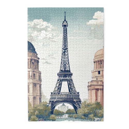 Puzzle 1000 Teile für Erwachsene, herausfordernde Puzzles für Spielabende, Holzpuzzle mit Pariser Monument-Muster, personalisiertes Holzpuzzle für Familie Puzzle 1000 Teile für Erwachsene, herausfordernde Puzzles für Spielabende, Holzpuzzle mit Pariser Monument-Muster, personalisiertes Holzpuzzle für Familie von NBCCDVSH