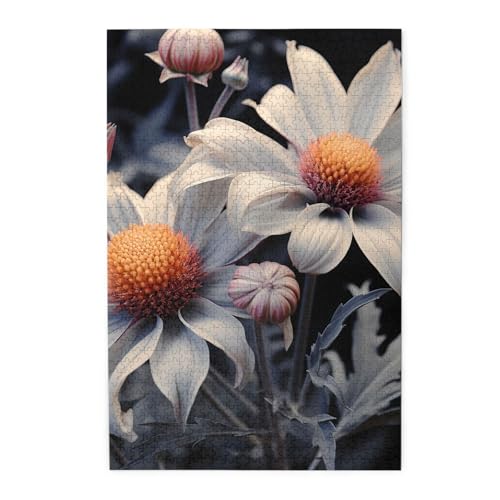 Puzzle 1000 Teile für Erwachsene, herausfordernde Puzzles für Spielabende, Holzpuzzle mit moderner Blumenmalerei, personalisierte Holzpuzzle für Familie, Größe Puzzle 1000 Teile für Erwachsene, herausfordernde Puzzles für Spielabende, Holzpuzzle mit moderner Blumenmalerei, personalisierte Holzpuzzle für Familie, Größe von NBCCDVSH