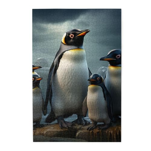 Puzzle 1000 Teile für Erwachsene, herausfordernde Puzzles für Spielabende, Pinguinfamilie Holzpuzzle, personalisiertes Holzpuzzle für die Familie Puzzle 1000 Teile für Erwachsene, herausfordernde Puzzles für Spielabende, Pinguinfamilie Holzpuzzle, personalisiertes Holzpuzzle für die Familie von NBCCDVSH