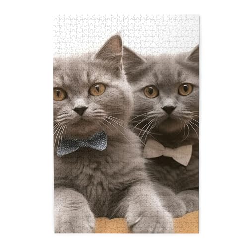 Puzzle für Erwachsene, 1000 Teile, herausforderndes Puzzle für Spieleabende, lustige Katzen, personalisiertes Holzpuzzle für Familie, fertige Größe, 50 x 75 cm Puzzle für Erwachsene, 1000 Teile, herausforderndes Puzzle für Spieleabende, lustige Katzen, personalisiertes Holzpuzzle für Familie, fertige Größe, 50 x 75 cm von NBCCDVSH
