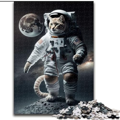 1000-Teile-Puzzle für Erwachsene, Astronautenkatze im Weltraum, aus Holz, lustige Aktivität für zu Hause, 50x75cm, Denkspiel für Teenager, Familienspieleabend 1000-Teile-Puzzle für Erwachsene, Astronautenkatze im Weltraum, aus Holz, lustige Aktivität für zu Hause, 50x75cm, Denkspiel für Teenager, Familienspieleabend von NBDSOYEWO