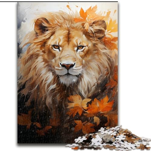 1000-teiliges Puzzle, Aquarell-Löwe, aus Holz, Geschenk für Männer und Frauen, Alltag und besondere Anlässe, 50x75cm, Aktivität für Erwachsene und Familien, DIY-Geschenk zur Heimdekoration 1000-teiliges Puzzle, Aquarell-Löwe, aus Holz, Geschenk für Männer und Frauen, Alltag und besondere Anlässe, 50x75cm, Aktivität für Erwachsene und Familien, DIY-Geschenk zur Heimdekoration von NBDSOYEWO