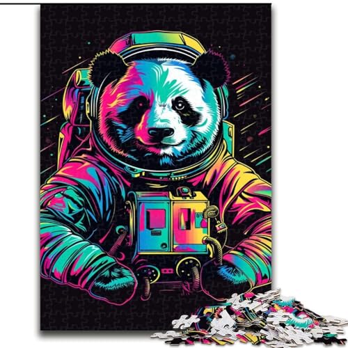 1000-teiliges Puzzle, Neon-Astronauten-Panda, aus Holz, perfekt als Geburtstags-, Weihnachts, 50x75cm, für Geburtstag, Feiertag, Weihnachten, Halloween 1000-teiliges Puzzle, Neon-Astronauten-Panda, aus Holz, perfekt als Geburtstags-, Weihnachts, 50x75cm, für Geburtstag, Feiertag, Weihnachten, Halloween von NBDSOYEWO