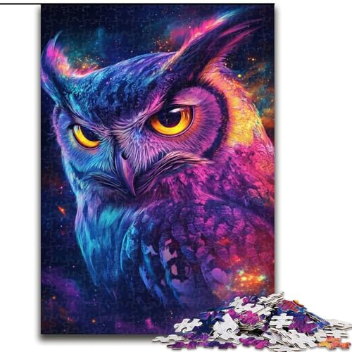 1000-teiliges Puzzle Galaxie-Eule aus Holz, perfekt als Geburtstags-, Weihnachts, 50x75cm, für Geburtstag, Feiertag, Weihnachten, Halloween 1000-teiliges Puzzle Galaxie-Eule aus Holz, perfekt als Geburtstags-, Weihnachts, 50x75cm, für Geburtstag, Feiertag, Weihnachten, Halloween von NBDSOYEWO