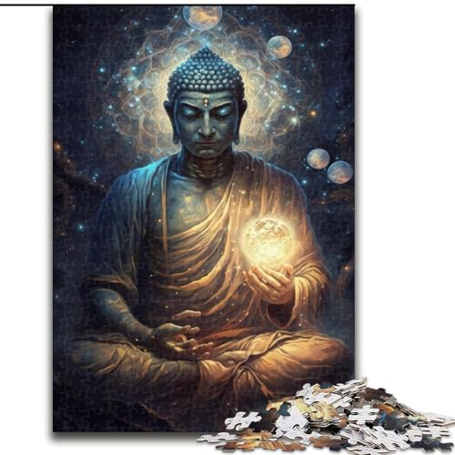 1000-teiliges Puzzle Galaxy Art Buddha aus Holz, perfekt als Geburtstags-, Weihnachts, 50x75cm, für Geburtstag, Feiertag, Weihnachten, Halloween 1000-teiliges Puzzle Galaxy Art Buddha aus Holz, perfekt als Geburtstags-, Weihnachts, 50x75cm, für Geburtstag, Feiertag, Weihnachten, Halloween von NBDSOYEWO