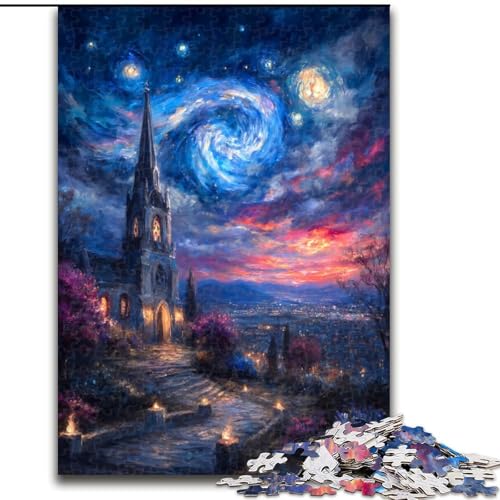 1000-teiliges Puzzle Geheimnisvoller Berg Fuji, für Kinder ab 14 Jahren, geeignet für Paare, Spaß bei Aktivitäten zu Hause, Geburtstagsgeschenk, Reisegeschenk (Größe 50x75cm) von NBDSOYEWO