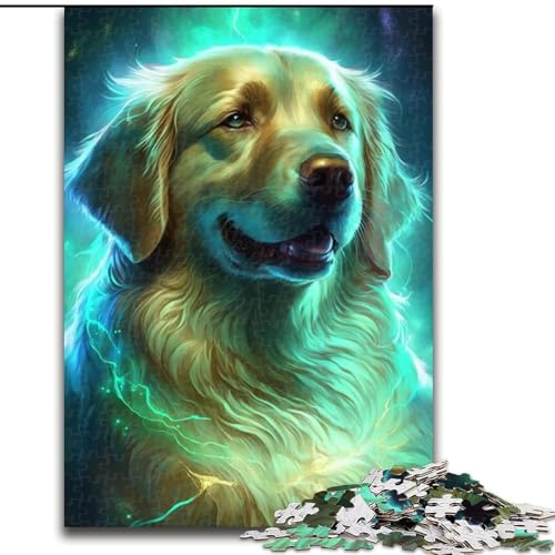 1000-teiliges Puzzle Golden Retriever aus Holz, perfekt als Geburtstags-, Weihnachts, 50x75cm, für Geburtstag, Urlaub, Weihnachten, Halloween 1000-teiliges Puzzle Golden Retriever aus Holz, perfekt als Geburtstags-, Weihnachts, 50x75cm, für Geburtstag, Urlaub, Weihnachten, Halloween von NBDSOYEWO