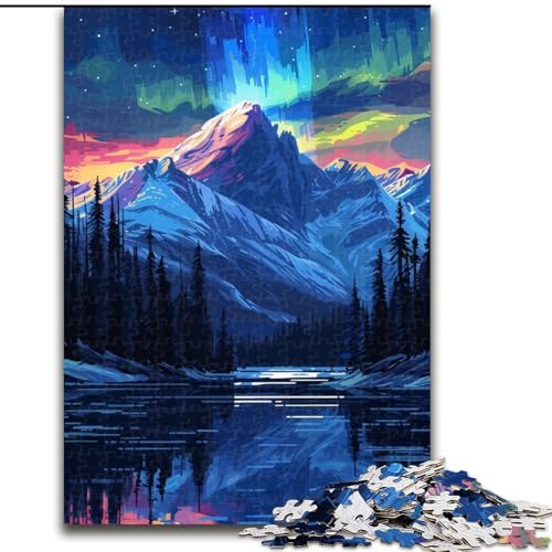 1000-teiliges Puzzle Prachtvolle Aurora Borealis aus Holz, perfekt als Geburtstags-, Weihnachts, 50x75cm, für Geburtstag, Feiertag, Weihnachten, Halloween 1000-teiliges Puzzle Prachtvolle Aurora Borealis aus Holz, perfekt als Geburtstags-, Weihnachts, 50x75cm, für Geburtstag, Feiertag, Weihnachten, Halloween von NBDSOYEWO