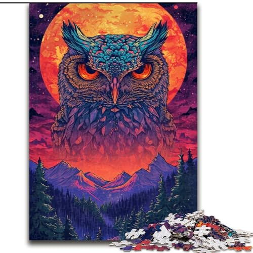 1000-teiliges Puzzle Sipsychedelic Owl in The Mountains aus Holz, perfekt als Geburtstags-, Weihnachts, 50x75cm, für Geburtstag, Feiertag, Weihnachten, Halloween 1000-teiliges Puzzle Sipsychedelic Owl in The Mountains aus Holz, perfekt als Geburtstags-, Weihnachts, 50x75cm, für Geburtstag, Feiertag, Weihnachten, Halloween von NBDSOYEWO