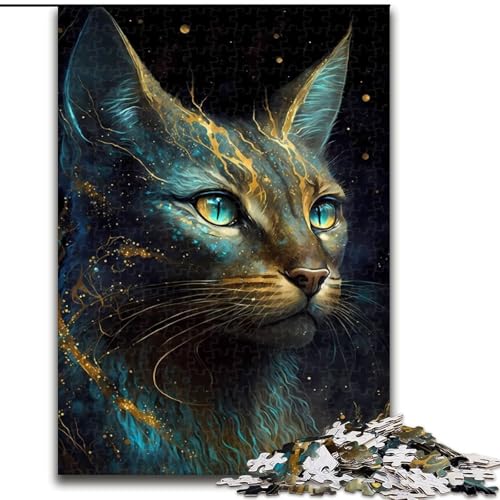 1000-teiliges Puzzle für Erwachsene, Abessinierkatze aus Holz, für Jugendliche ab 14 Jahren, Heimdekoration, 50x75cm, Geburtstagsfeier für Männer und Frauen 1000-teiliges Puzzle für Erwachsene, Abessinierkatze aus Holz, für Jugendliche ab 14 Jahren, Heimdekoration, 50x75cm, Geburtstagsfeier für Männer und Frauen von NBDSOYEWO