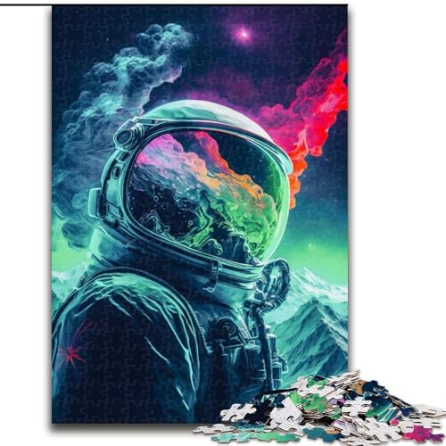 1000-teiliges Puzzle für Erwachsene, Astronaut in den Bergen, anspruchsvolles Spielspielzeug, Wanddekoration, einzigartige Geburtstags (Größe 50x75cm) von NBDSOYEWO