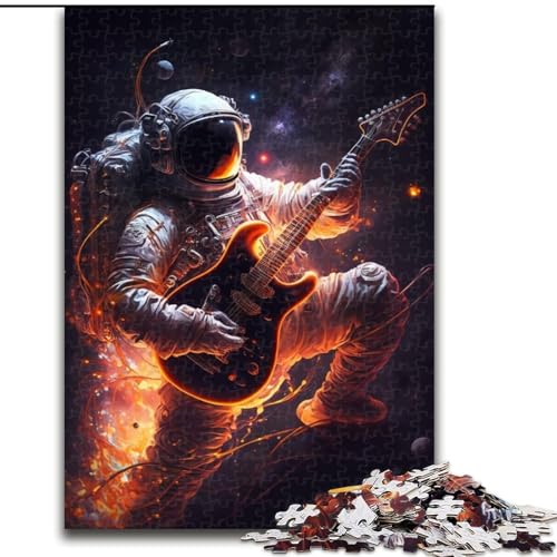 1000-teiliges Puzzle für Erwachsene, Astronautengitarre aus Holz, für Jugendliche ab 14 Jahren, Heimdekoration, 50x75cm, Geburtstagsfeier für Männer und Frauen 1000-teiliges Puzzle für Erwachsene, Astronautengitarre aus Holz, für Jugendliche ab 14 Jahren, Heimdekoration, 50x75cm, Geburtstagsfeier für Männer und Frauen von NBDSOYEWO