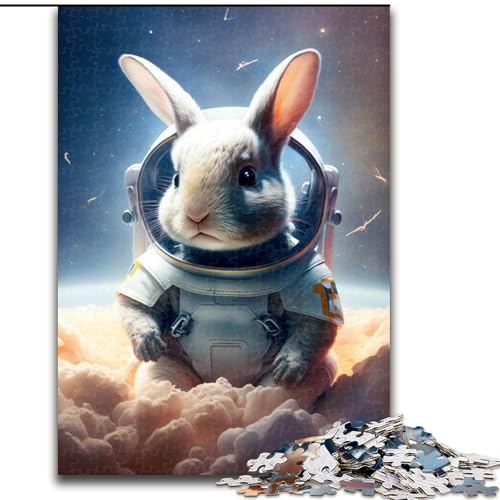 1000-teiliges Puzzle für Erwachsene, Astronautenhase, aus Holz, für Jugendliche ab 14 Jahren, Heimdekoration, 50x75cm, Geburtstagsfeier für Männer und Frauen 1000-teiliges Puzzle für Erwachsene, Astronautenhase, aus Holz, für Jugendliche ab 14 Jahren, Heimdekoration, 50x75cm, Geburtstagsfeier für Männer und Frauen von NBDSOYEWO