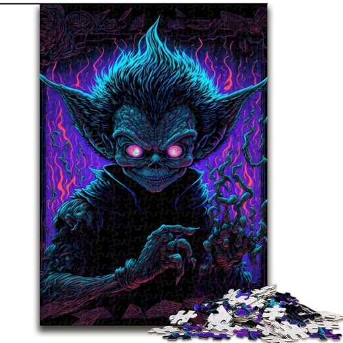 1000-teiliges Puzzle für Erwachsene, Das Monster, Familienspiel, Stressabbau, schwierige Herausforderung, EIN Kunstwerk für Kinder ab 14 Jahren (Größe 26x38cm) von NBDSOYEWO