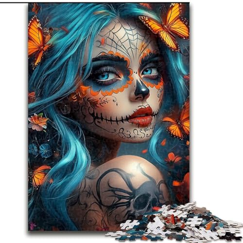 1000-teiliges Puzzle für Erwachsene, Fantasy-Skelett-Puzzle, Familienaktivitätsspiel für Teenager, anspruchsvolles Denkspiel, 50x75cm 1000-teiliges Puzzle für Erwachsene, Fantasy-Skelett-Puzzle, Familienaktivitätsspiel für Teenager, anspruchsvolles Denkspiel, 50x75cm von NBDSOYEWO