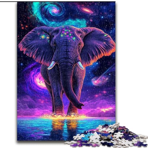 1000-teiliges Puzzle für Erwachsene, Galaxie-Elefant, aus Holz, einzigartige DIY-Geschenkidee zur Heimdekoration, 50x75cm, pädagogisches und unterhaltsames Indoor-Spiel zur Heimdekoration 1000-teiliges Puzzle für Erwachsene, Galaxie-Elefant, aus Holz, einzigartige DIY-Geschenkidee zur Heimdekoration, 50x75cm, pädagogisches und unterhaltsames Indoor-Spiel zur Heimdekoration von NBDSOYEWO