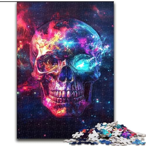 1000-teiliges Puzzle für Erwachsene, Galaxie-Totenkopf, aus Holz, einzigartige DIY-Geschenkidee für die Heimdekoration, 50x75cm, pädagogisches und unterhaltsames Indoor-Spiel für die Heimdekoration 1000-teiliges Puzzle für Erwachsene, Galaxie-Totenkopf, aus Holz, einzigartige DIY-Geschenkidee für die Heimdekoration, 50x75cm, pädagogisches und unterhaltsames Indoor-Spiel für die Heimdekoration von NBDSOYEWO