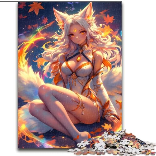 1000-teiliges Puzzle für Erwachsene, Geschenke, Anime-Elfenmädchen, Lernspiele, Heimdekoration, geeignet für die Schreibtischdekoration (Größe 26x38cm) von NBDSOYEWO