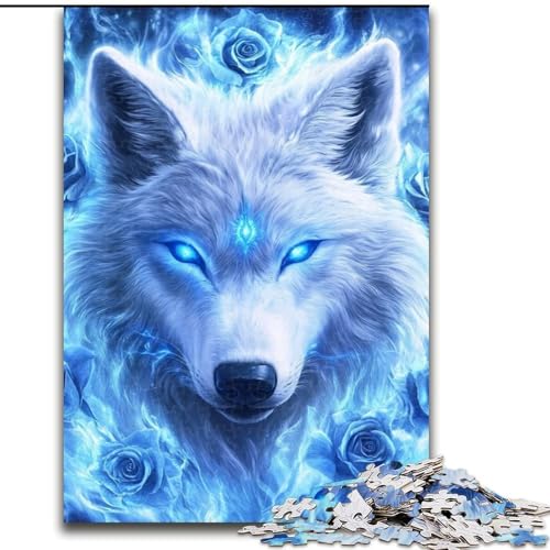 1000-teiliges Puzzle für Erwachsene, Geschenke, Fantasy-Wolf, Elefantenspielzeug, intellektuelles Spiel, Geburtstagsgeschenk, Geschenke, Wandkunst für Kinder ab 14 Jahren (Größe 26x38cm) von NBDSOYEWO