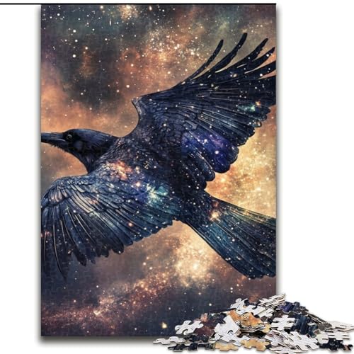 1000-teiliges Puzzle für Erwachsene, Geschenke, Magic Crow, Lernspiele, Heimdekoration, geeignet für die Schreibtischdekoration (Größe 26x38cm) von NBDSOYEWO