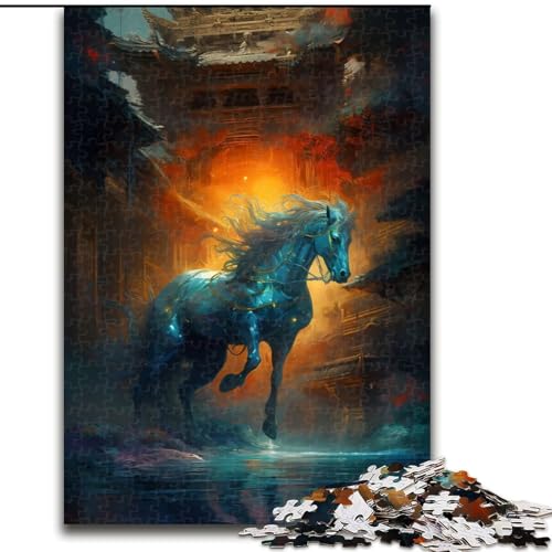1000-teiliges Puzzle für Erwachsene, Geschenke, Tierpferd, Elefantenspielzeug, intellektuelles Spiel, Geburtstagsgeschenk, Geschenke, Wandkunst für Kinder ab 14 Jahren (Größe 26x38cm) von NBDSOYEWO