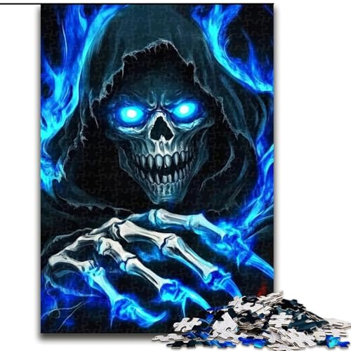 1000-teiliges Puzzle für Erwachsene, Geschenke, Totenkopf, Elefantenspielzeug, intellektuelles Spiel, Geburtstagsgeschenk, Geschenke, Wandkunst für Kinder ab 14 Jahren (Größe 26x38cm) von NBDSOYEWO