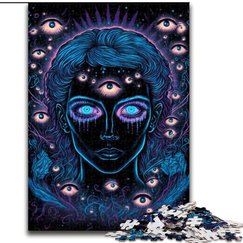 1000-teiliges Puzzle für Erwachsene, Geschenke, Unendliche Vision, Lernspiele, Heimdekoration, geeignet für die Schreibtischdekoration (Größe 26x38cm) von NBDSOYEWO
