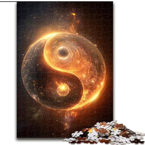 1000-teiliges Puzzle für Erwachsene, Geschenke, Yin und Yang, Elefantenspielzeug, intellektuelles Spiel, Geburtstagsgeschenk, Geschenke, Wandkunst für Kinder ab 14 Jahren (Größe 26x38cm) von NBDSOYEWO