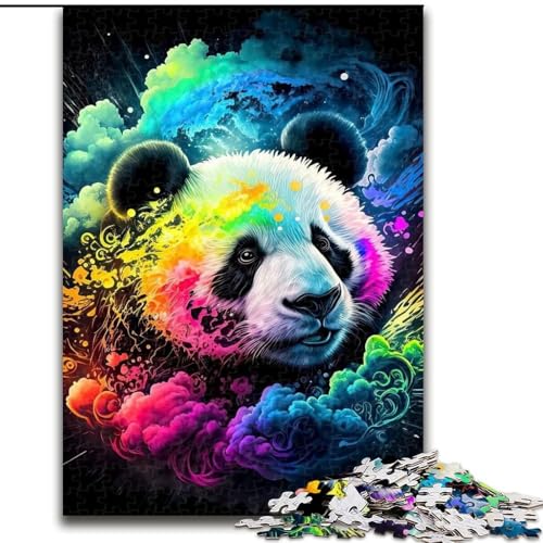 1000-teiliges Puzzle für Erwachsene, Geschenke, bunter Bär, Elefantenspielzeug, intellektuelles Spiel, Geburtstagsgeschenk, Geschenke, Wandkunst für Kinder ab 14 Jahren (Größe 26x38cm) von NBDSOYEWO